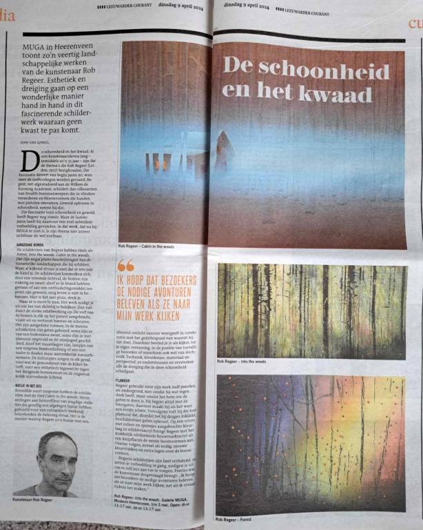 'De schoonheid en het kwaad', recensie in de Leeuwarder Courant van Dirk van Ginkel  (9-4-2024)